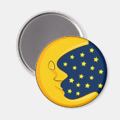 Mond und Stars Magnet (Vorderseite/Rückseite)