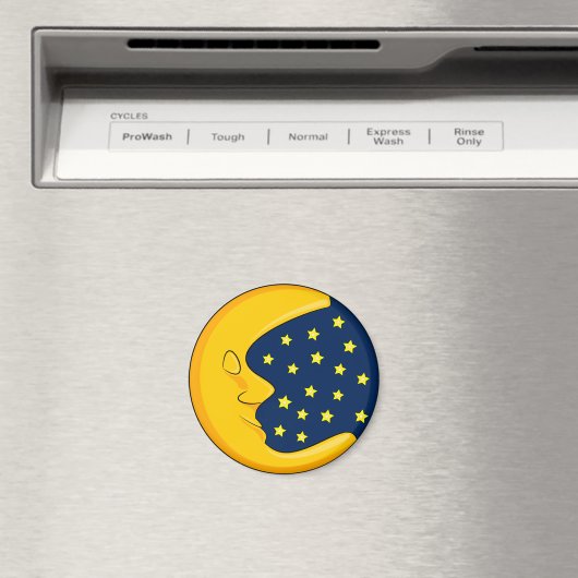 Mond und Stars Magnet (In Situ (Geschirrspüler))