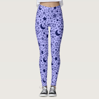 Mond-und Stern-Leggings für Frauen Leggings