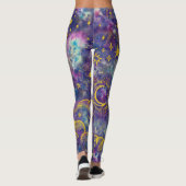"Mond-und Stern-" Leggings-Strumpfhosen Leggings (Rückseite)