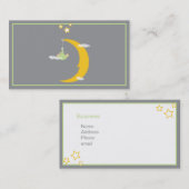 Mond-und Stern-Visitenkarte Visitenkarte (Vorne/Hinten)