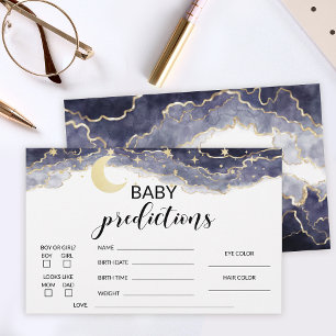 Mond und Sterne Baby Dusche Vorhersagen Schreibwar Briefpapier