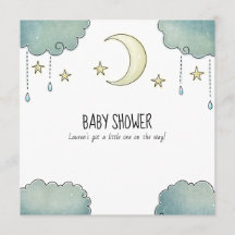 Mond und Sterne Babydusche