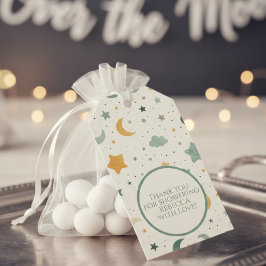 Mond und Sterne Boho Baby Adoptionsshower Geschenkanhänger