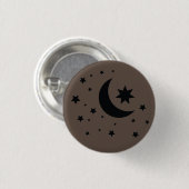 Mond und Sterne Button (Vorne & Hinten)