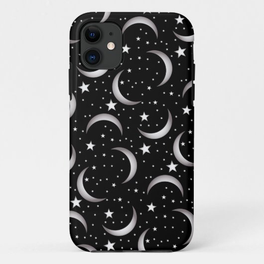Mond und Sterne Case-Mate iPhone Hülle (Rückseite)
