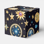 Mond und Sterne Celestial Cube Geschenkschachtel (Rückseite)