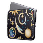 Mond und Sterne Celestial Laptopschutzhülle (Vorderseite Links)