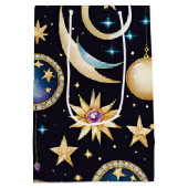 Mond und Sterne Celestial Mittlere Geschenktüte (Rückseite)