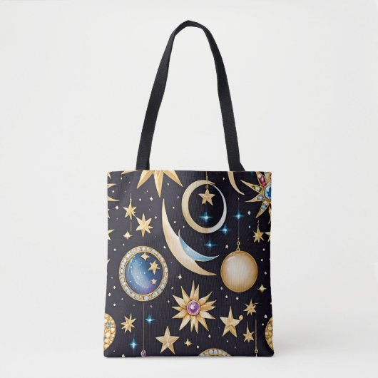 Mond und Sterne Celestial Tasche (Vorderseite)