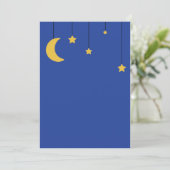Mond und Sterne einladen (Stehend Vorderseite)
