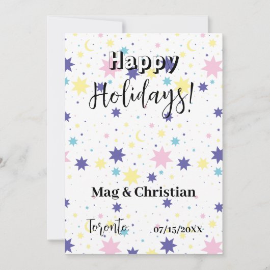 Mond und Sterne. Einladung (Vorderseite)