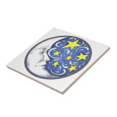 Mond und Sterne Fliese (Seite)
