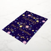 Mond und Sterne. Folieneinladung (Gedreht)