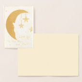 Mond und Sterne Folienkarte (Anzeige)