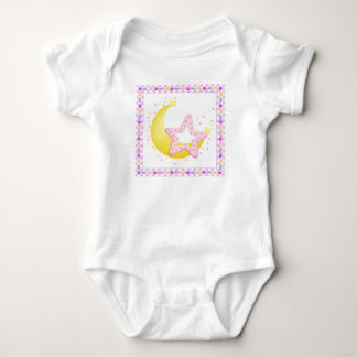 Mond und Sterne für Baby Strampler