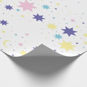 Mond und Sterne. Geschenkpapier