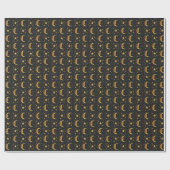 Mond und Sterne Geschenkpapier (Flach)