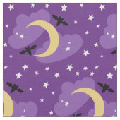Mond und Sterne | Halloween Fabric Stoff (Nahaufnahme)