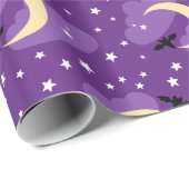 Mond und Sterne | Halloween Wrapping Paper Geschenkpapier (Rolleneckpunkt)