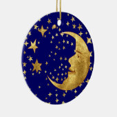 Mond und Sterne Keramik Ornament (Rechts)