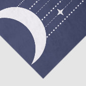 Mond und Sterne lila Nachthimmel Seidenpapier (Ausschnitt)