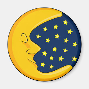 Mond und Sterne Magnet