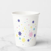 Mond und Sterne. Pappbecher (Rückseite)