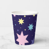 Mond und Sterne. Pappbecher (Rückseite)