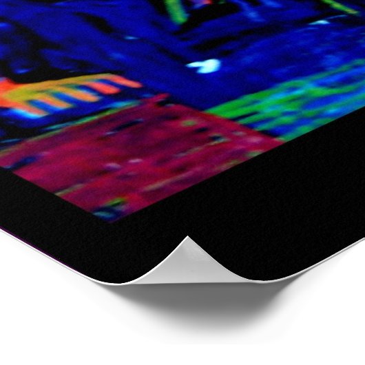 Mond und Sterne Poster (Ecke)