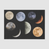 Mond und Sterne Seidenpapier (Vorderseite)