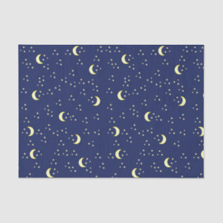 Mond und Sterne Seidenpapier