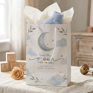 Mond und Sterne Über den Mond Baby Shower Mittlere Geschenktüte