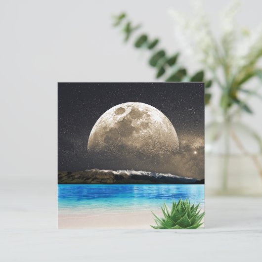Mond und Strand (Stehend Vorderseite)