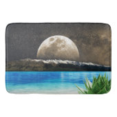 Mond und Strand Badematte (Vorderseite)