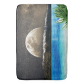 Mond und Strand Badematte (Vorderseite Vertikal)