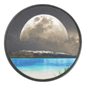Mond und Strand Eishockey Puck (Vorderseite)