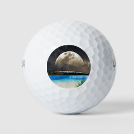 Mond und Strand Golfball