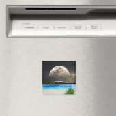 Mond und Strand Magnet (In Situ (Geschirrspüler))