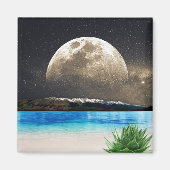 Mond und Strand Magnet (Vorne)