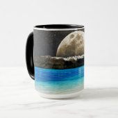 Mond und Strand Tasse (Vorderseite Links)