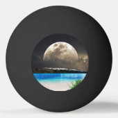 Mond und Strand Tischtennisball (Rückseite)