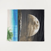 Mond und Strand Wandteppich (Vorderseite (Horizontal))