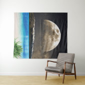 Mond und Strand Wandteppich (Beispiel (Horizontal))