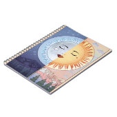 Mond und Sun Vintage Mystery Notebook Notizblock (Linke Seite)