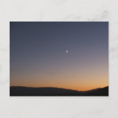 Mond und Venus Postkarte (Vorderseite)