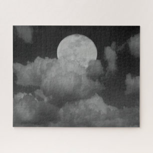 Mond und Wolken über Kansas Puzzle
