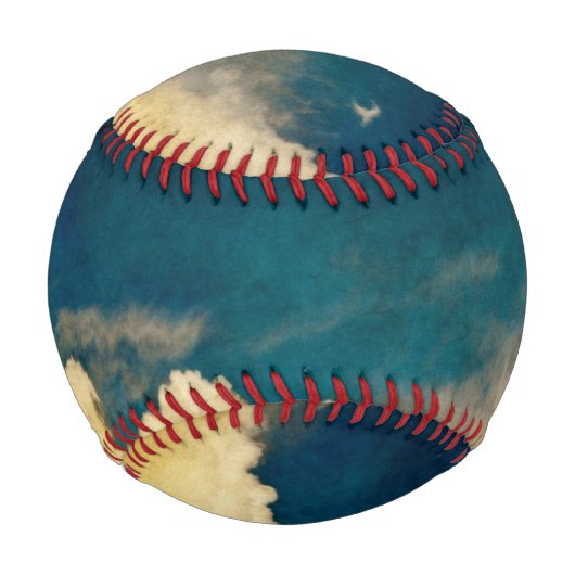 Mond und Wolkenlandschaft Baseball (Vorderseite)