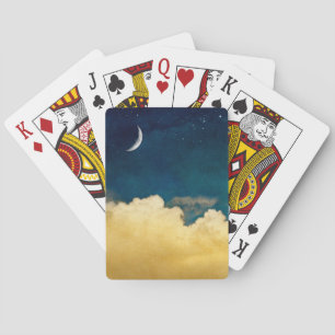 Mond und Wolkenlandschaft Spielkarten