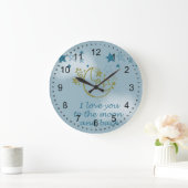 Mond und zurück große wanduhr (Zuhause)